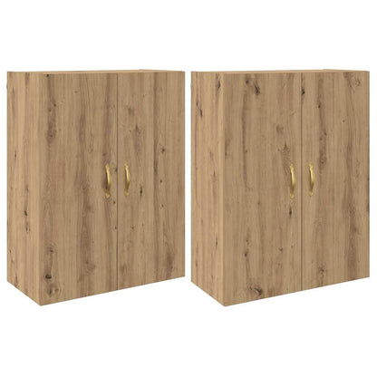 Wandmontierte Schränke Wandmontiert 2 pcs Eiche handwerklich