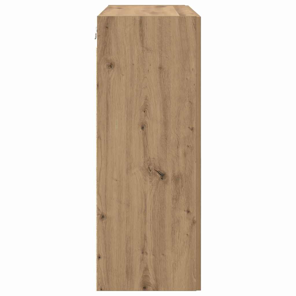 Wandmontierte Schränke Wandmontiert 2 pcs Eiche handwerklich