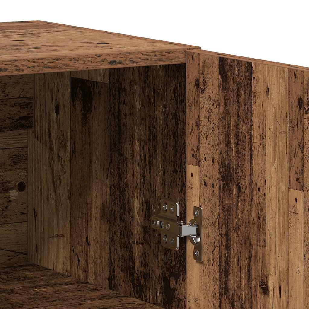 Hochboard Wandmontiert Altholz 69.5 x 34 x 90 cm Holzwerkstoff
