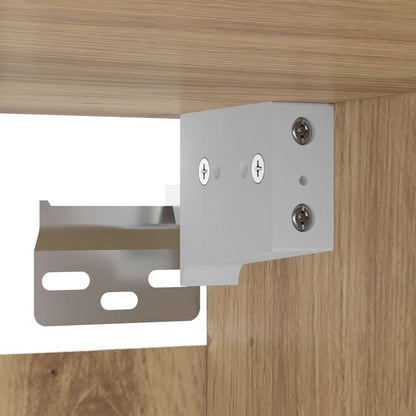Hochboard Eiche handwerklich 69.5 x 34 x 90 cm Holzwerkstoff