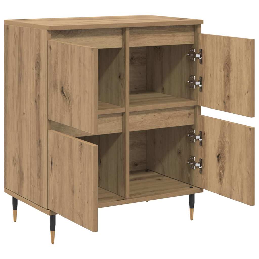 Sideboards 2 pcs Eiche handwerklich 120 x 35 x 70 cm