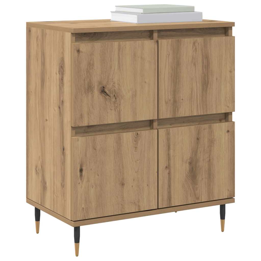 Sideboards 2 pcs Eiche handwerklich 120 x 35 x 70 cm