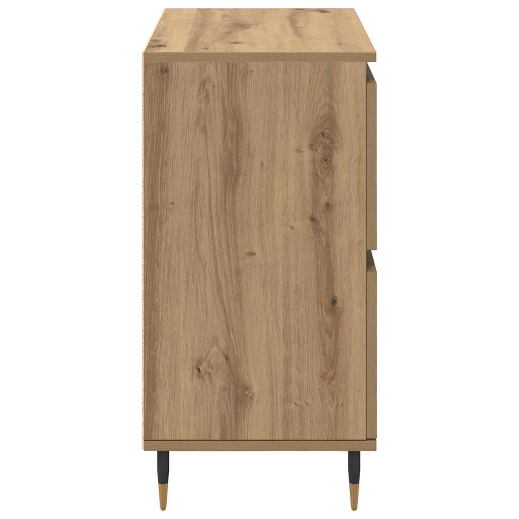 Sideboards 2 pcs Eiche handwerklich 120 x 35 x 70 cm