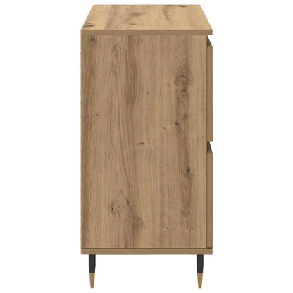 Sideboards 2 pcs Eiche handwerklich 120 x 35 x 70 cm