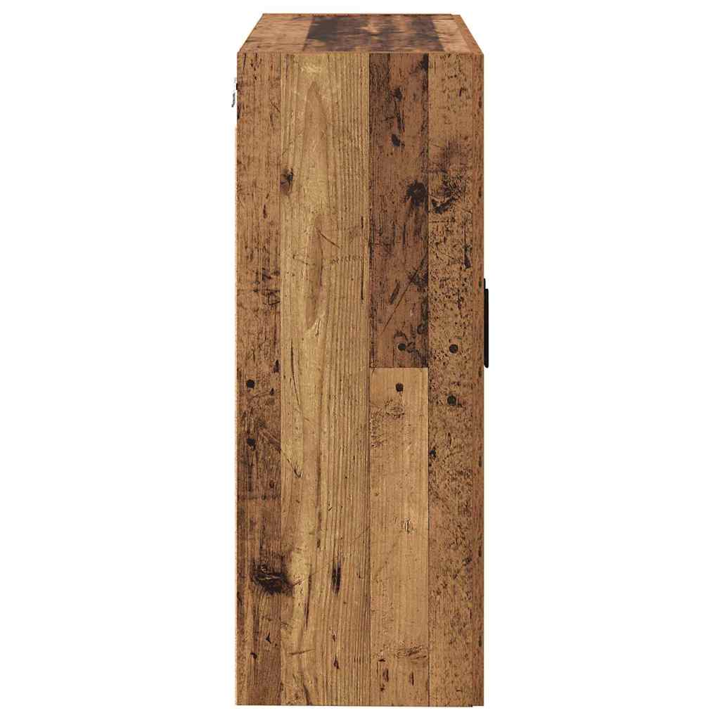Wandmontierte Schränke 2 pcs Altholz 69.5 x 34 x 90 cm