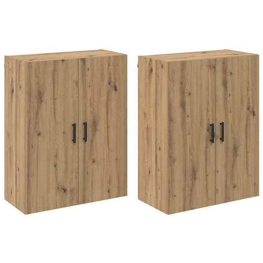 Wandmontierte Schränke Wandmontiert 2 pcs Eiche handwerklich