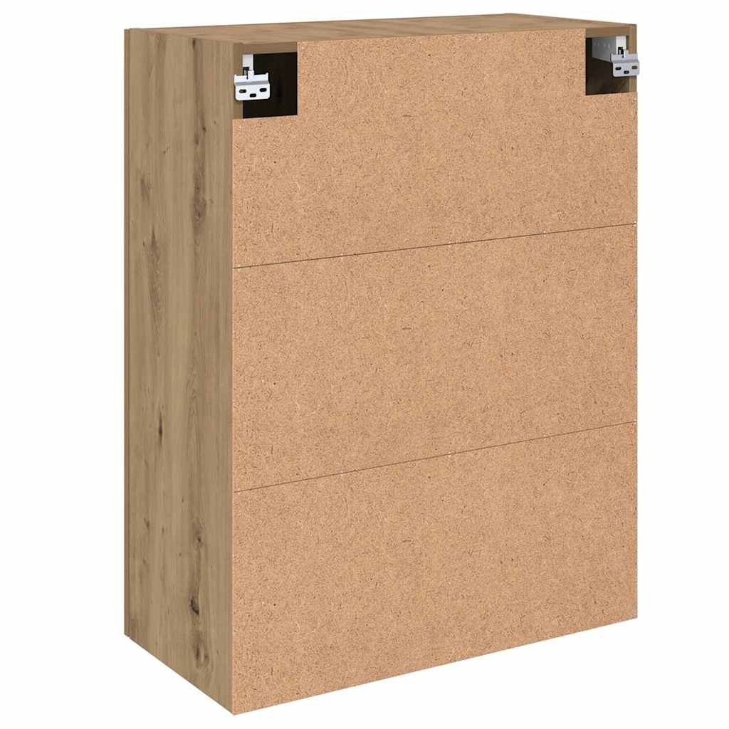Wandmontierte Schränke Wandmontiert 2 pcs Eiche handwerklich