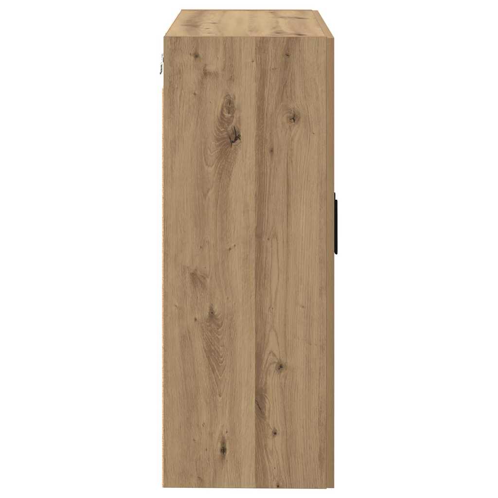 Wandmontierte Schränke Wandmontiert 2 pcs Eiche handwerklich