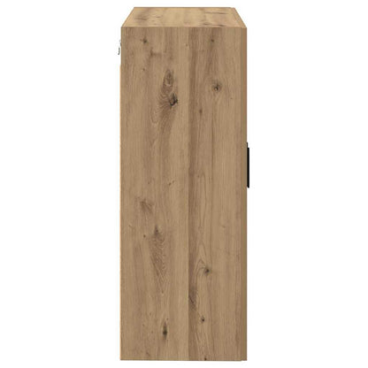 Wandmontierte Schränke Wandmontiert 2 pcs Eiche handwerklich