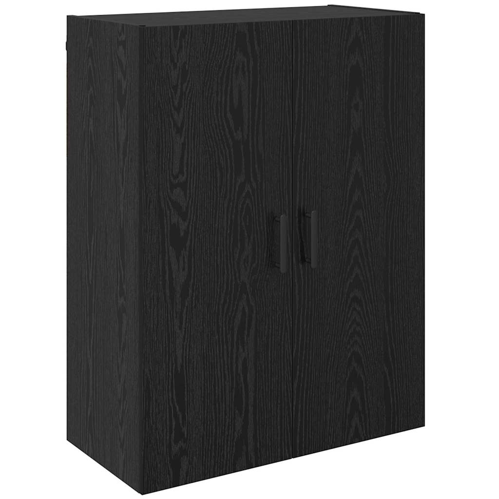 Wandmontierte Schränke 2 pcs Schwarze Eiche 69.5 x 34 x 90 cm