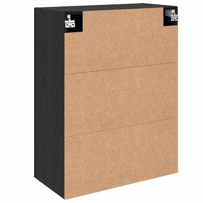 Wandmontierte Schränke 2 pcs Schwarze Eiche 69.5 x 34 x 90 cm