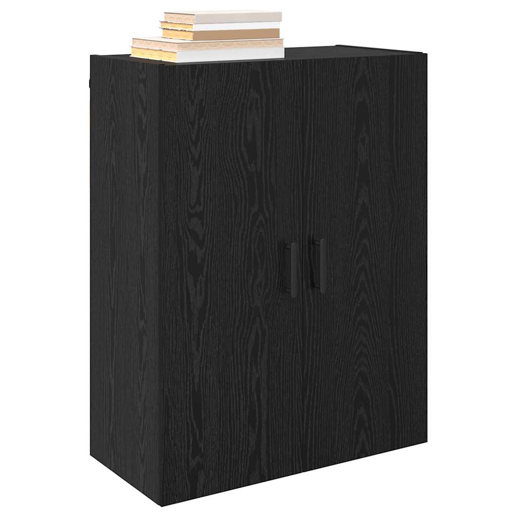 Wandmontierte Schränke 2 pcs Schwarze Eiche 69.5 x 34 x 90 cm