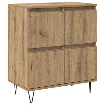 Sideboards 2 pcs Eiche handwerklich 120 x 35 x 70 cm
