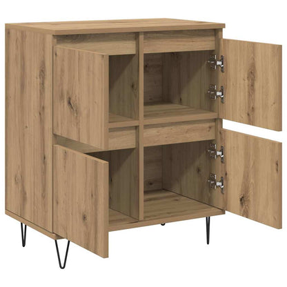 Sideboards 2 pcs Eiche handwerklich 120 x 35 x 70 cm