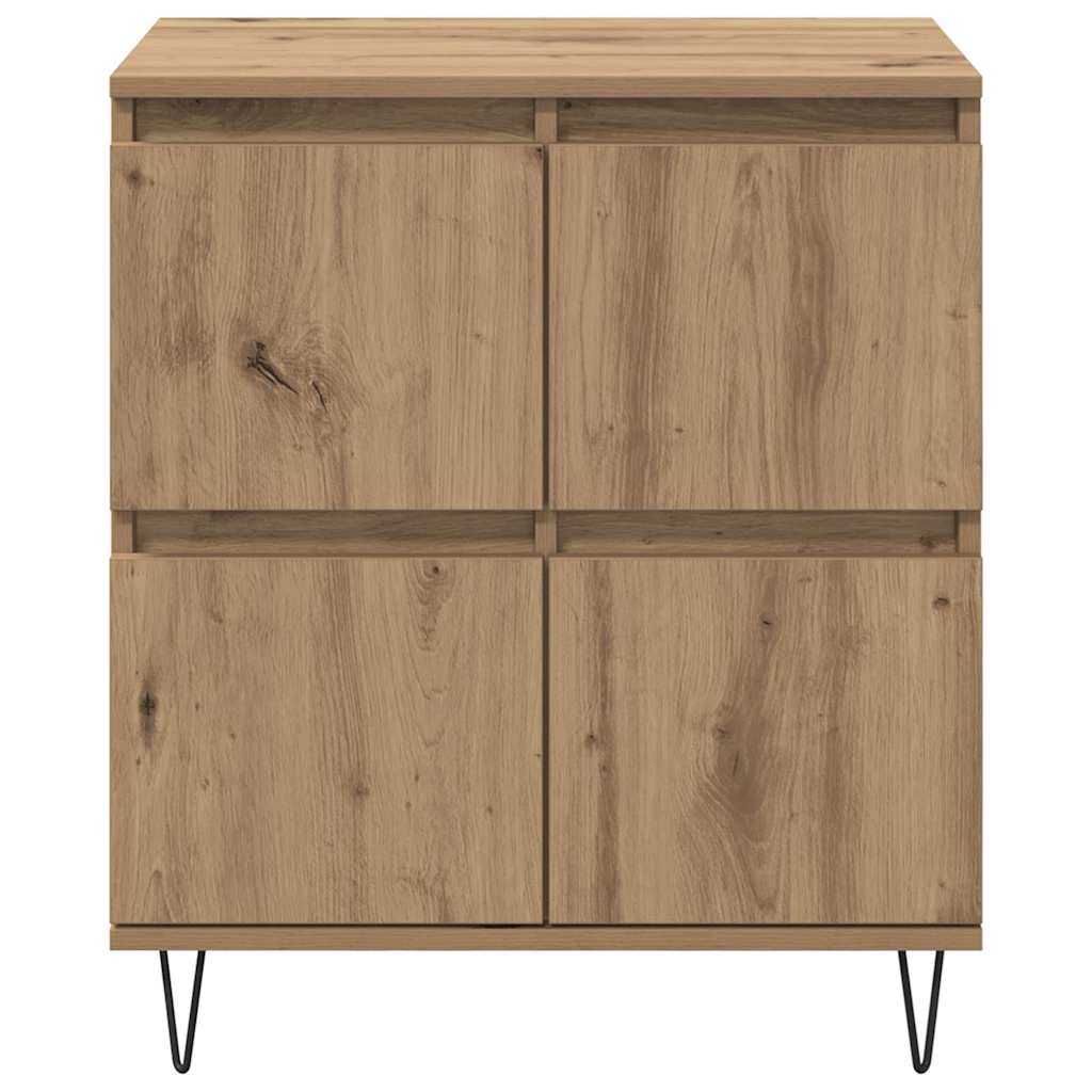 Sideboards 2 pcs Eiche handwerklich 120 x 35 x 70 cm