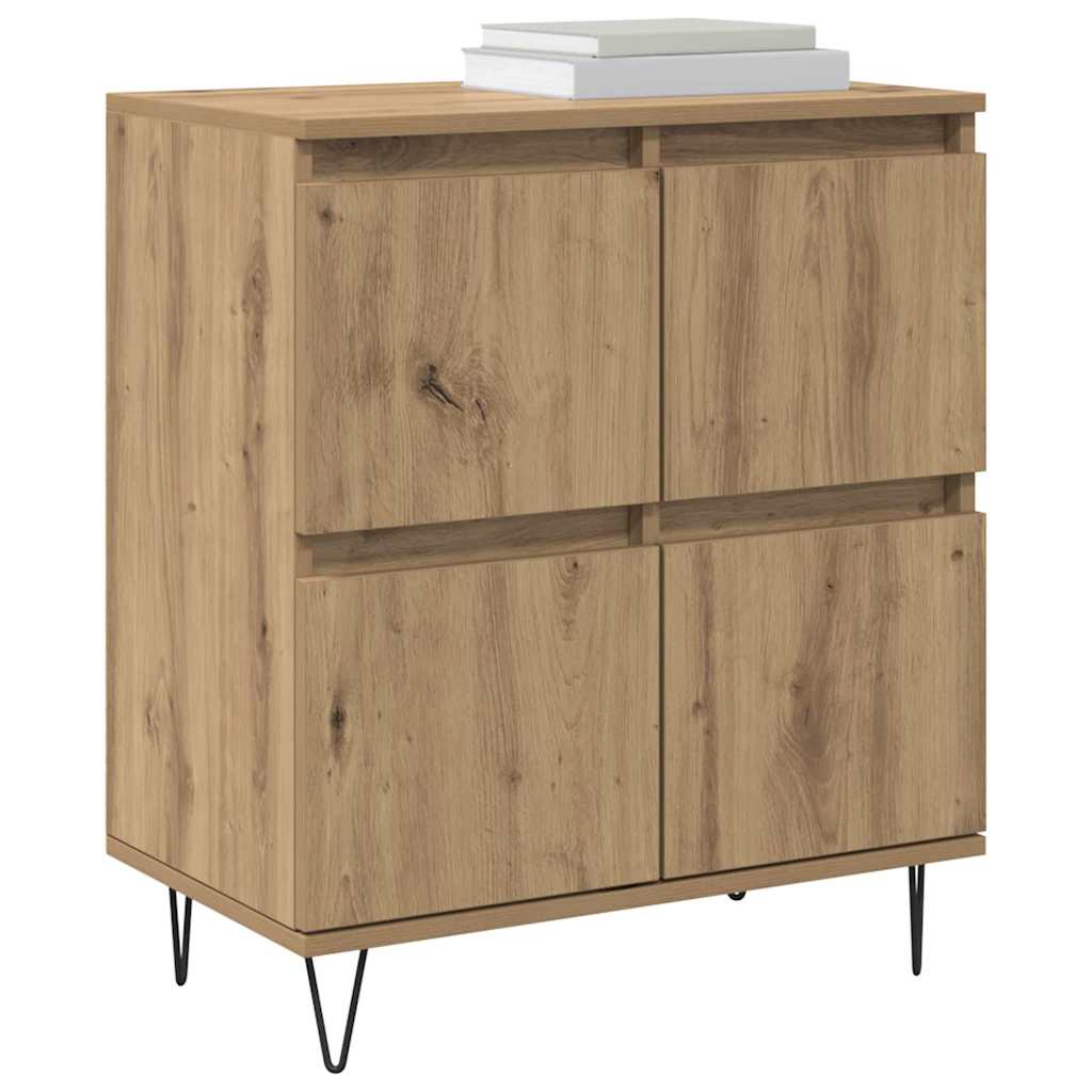 Sideboards 2 pcs Eiche handwerklich 120 x 35 x 70 cm