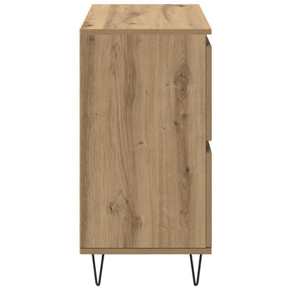 Sideboards 2 pcs Eiche handwerklich 120 x 35 x 70 cm