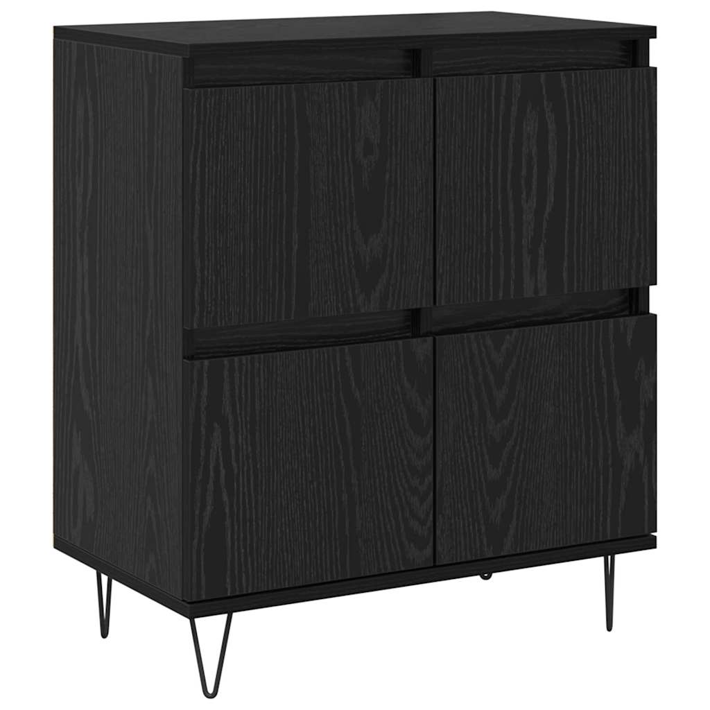 Sideboards 2 pcs Schwarze Eiche 120 x 35 x 70 cm Holzwerkstoff