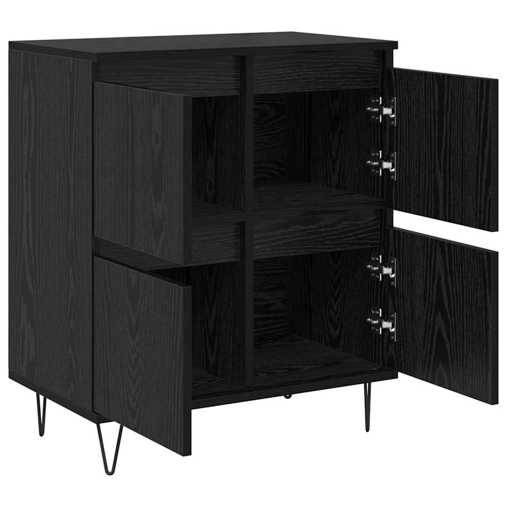 Sideboards 2 pcs Schwarze Eiche 120 x 35 x 70 cm Holzwerkstoff