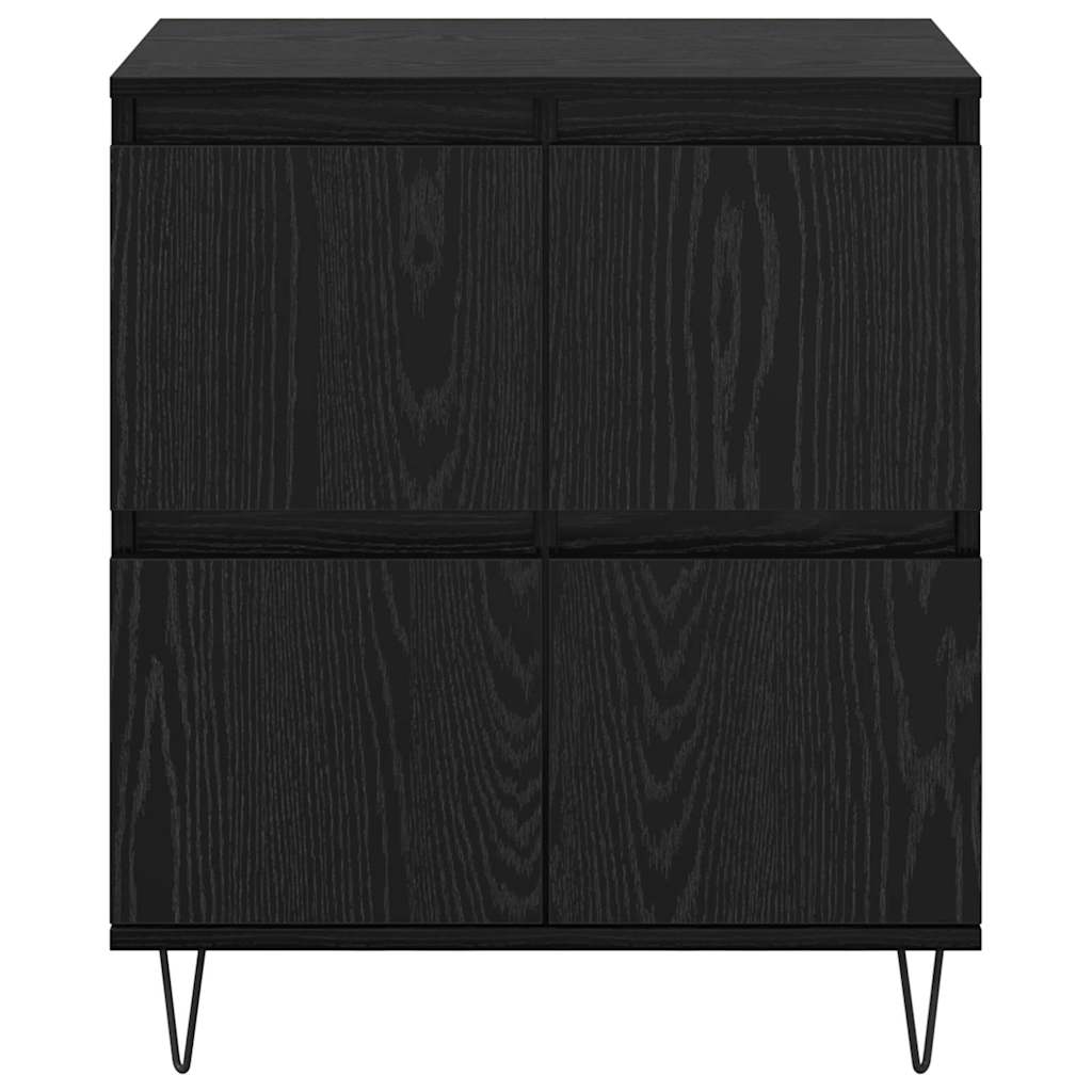 Sideboards 2 pcs Schwarze Eiche 120 x 35 x 70 cm Holzwerkstoff