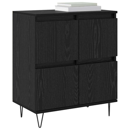 Sideboards 2 pcs Schwarze Eiche 120 x 35 x 70 cm Holzwerkstoff