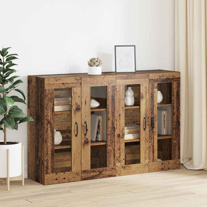 Wandmontierte Schränke 2 pcs Altholz 69.5 x 34 x 90 cm