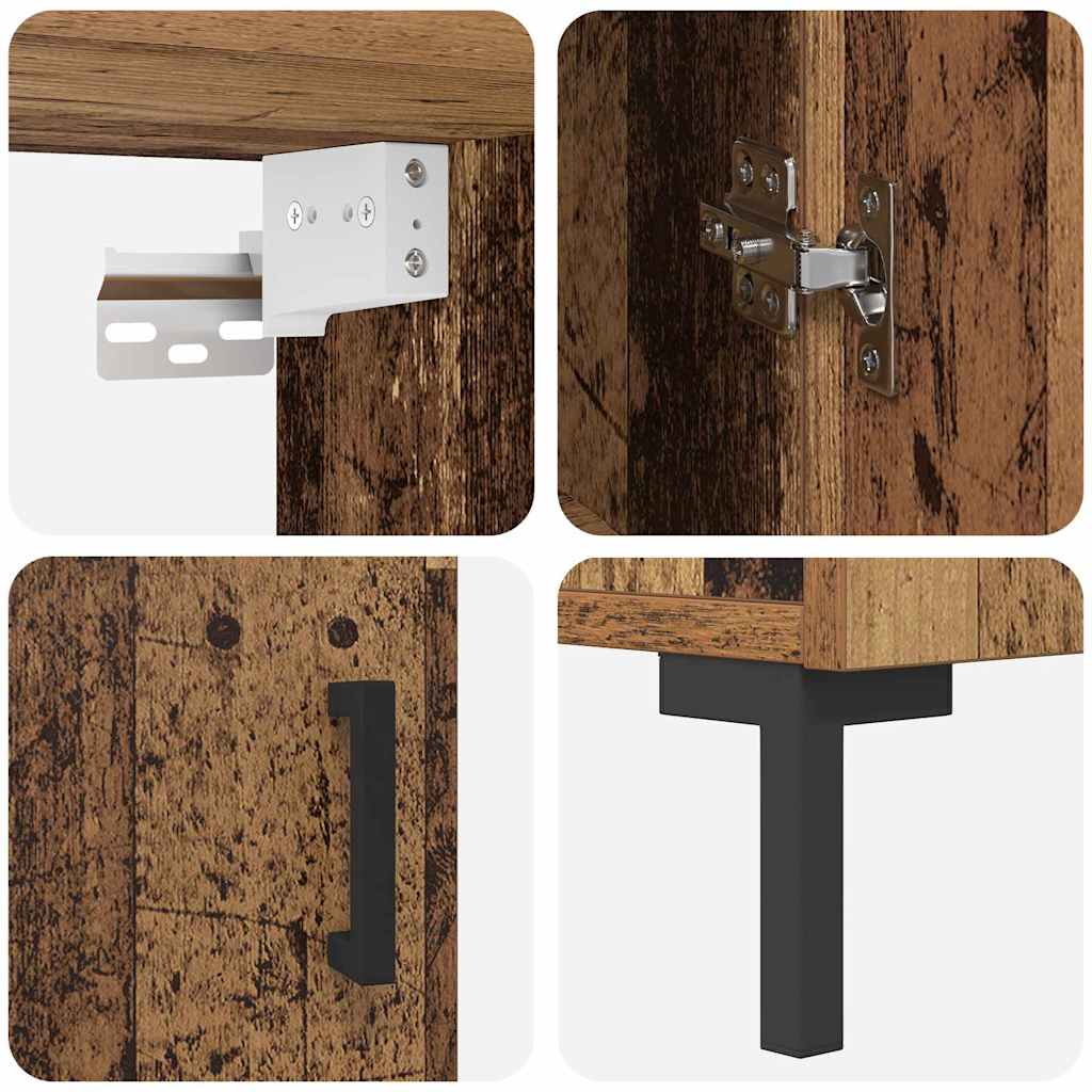 Hochboard Altholz 69,5 x 34 x 180 cm Holzwerkstoff