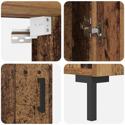 Hochboard Altholz 69,5 x 34 x 180 cm Holzwerkstoff