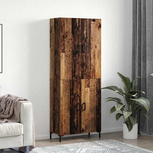 Hochboard Altholz 69,5 x 34 x 180 cm Holzwerkstoff
