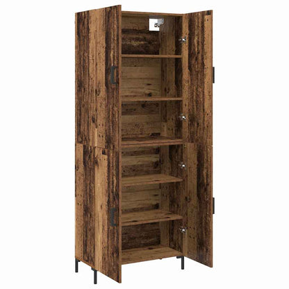 Hochboard Altholz 69,5 x 34 x 180 cm Holzwerkstoff