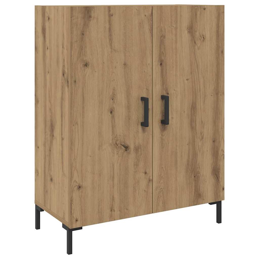 Hochboard Eiche handwerklich 69,5 x 34 x 180 cm Holzwerkstoff