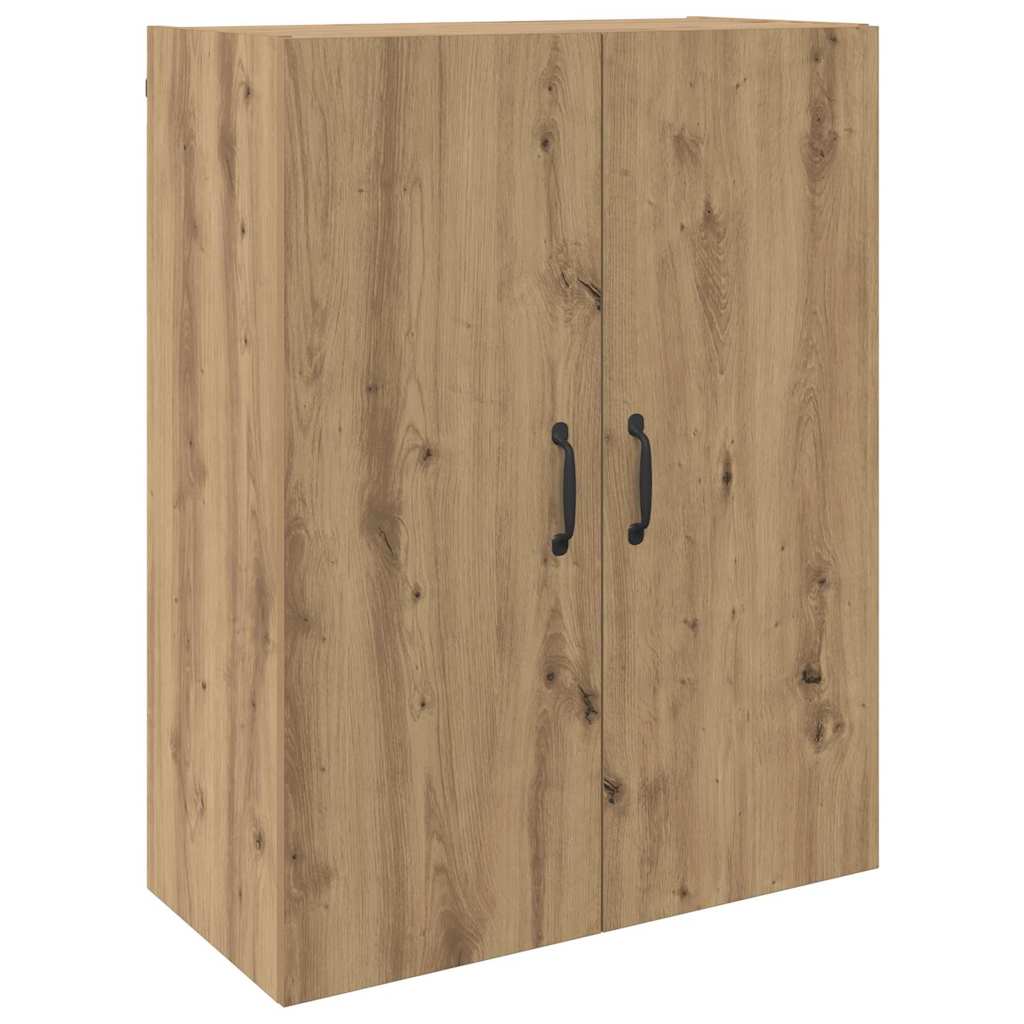 Wandmontierte Schränke 2 pcs Eiche handwerklich