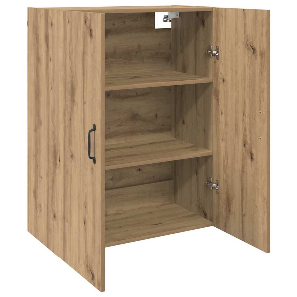 Wandmontierte Schränke 2 pcs Eiche handwerklich