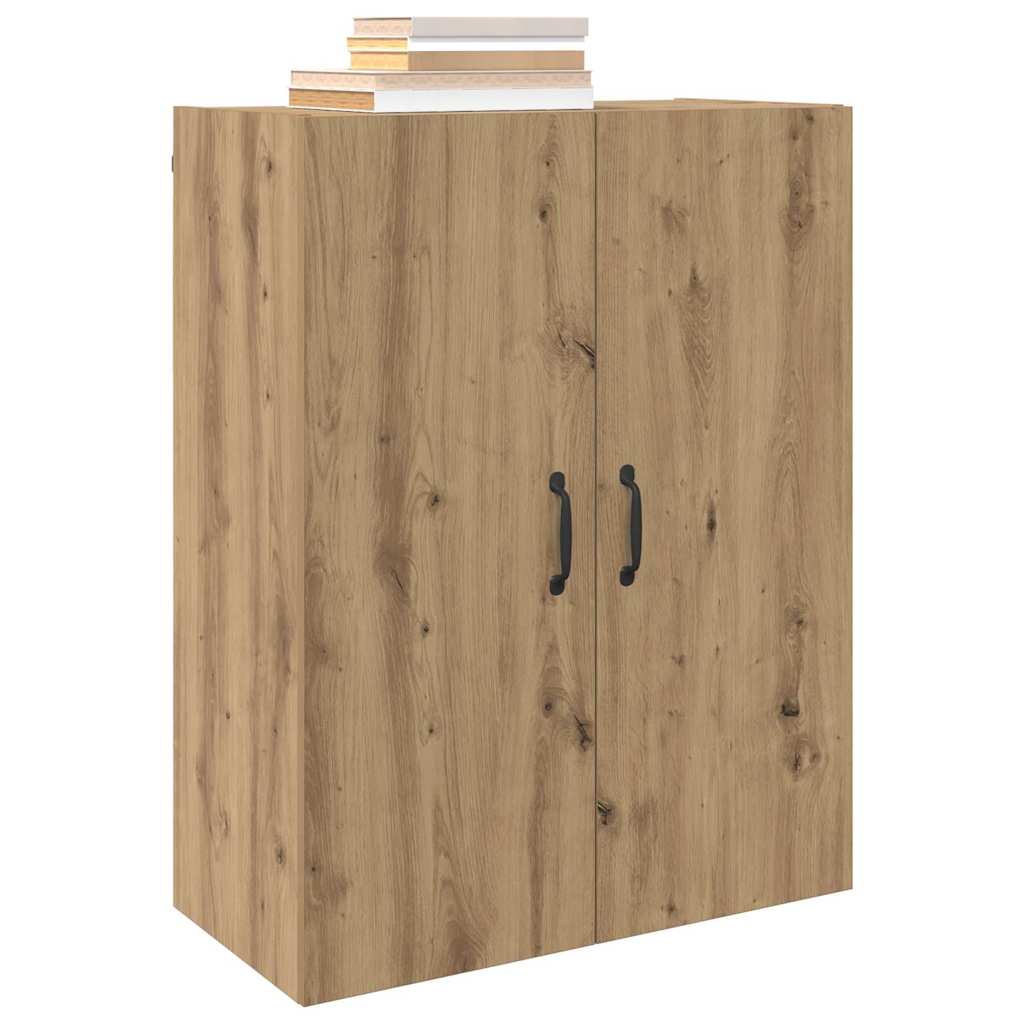 Wandmontierte Schränke 2 pcs Eiche handwerklich