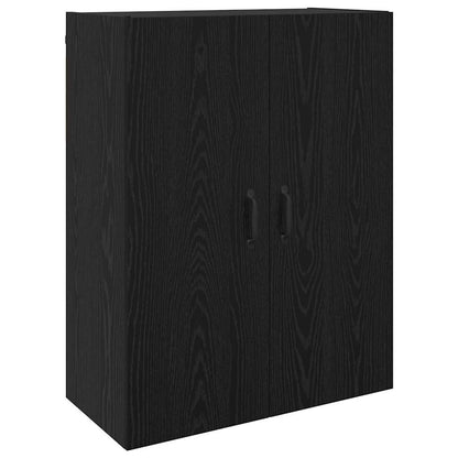 Wandmontierte Schränke 2 pcs Schwarze Eiche 69.5 x 34 x 90 cm