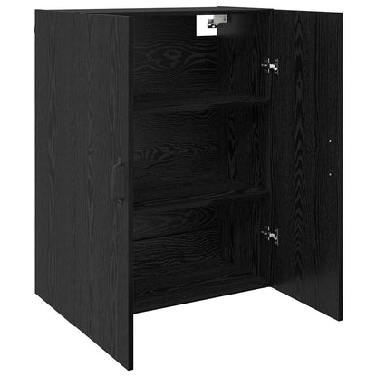 Wandmontierte Schränke 2 pcs Schwarze Eiche 69.5 x 34 x 90 cm
