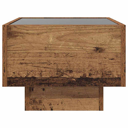 Badschrank Altholz 40 x 40 x 30 cm Engineered Wood, Glas