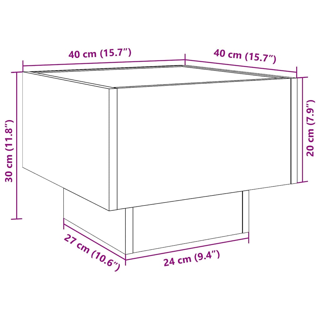 Badschrank Eiche handwerklich 40 x 40 x 30 cm