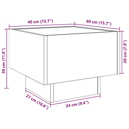 Badschrank Eiche handwerklich 40 x 40 x 30 cm