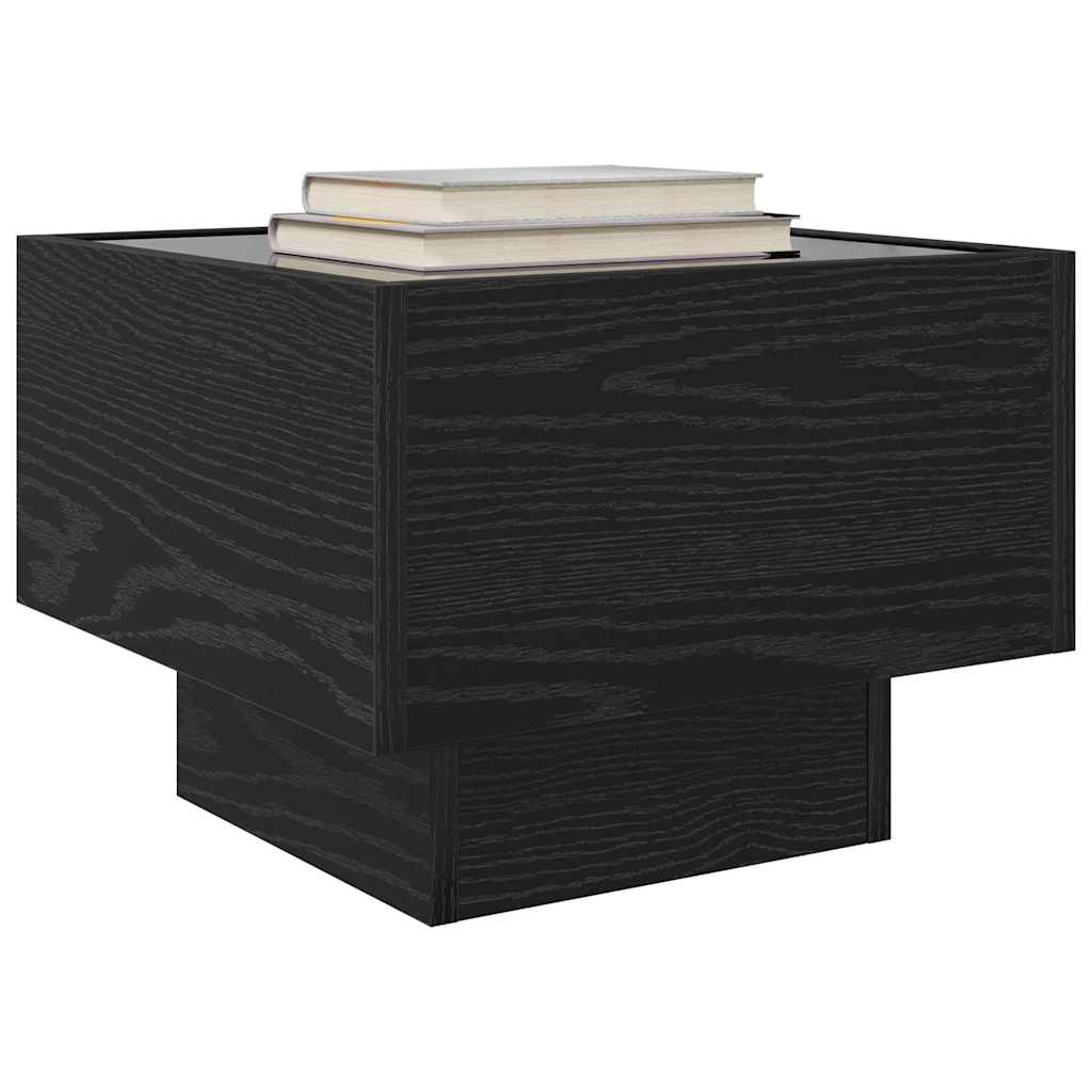 Badschrank Schwarze Eiche 40 x 40 x 30 cm Engineered Wood, Glas