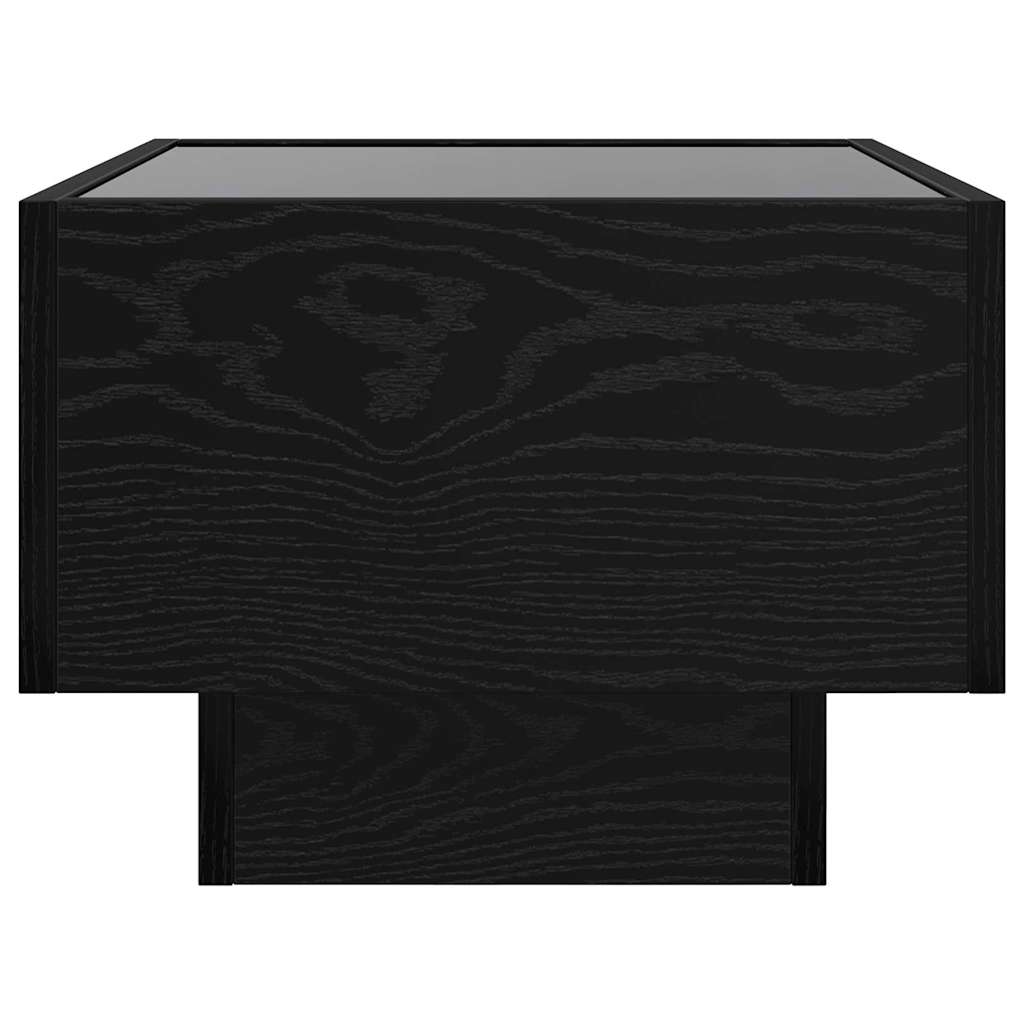 Badschrank Schwarze Eiche 40 x 40 x 30 cm Engineered Wood, Glas