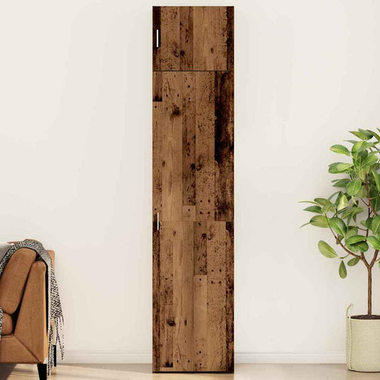 Badschrank Wandmontiert Altholz 50 x 41 x 225 cm Holzwerkstoff
