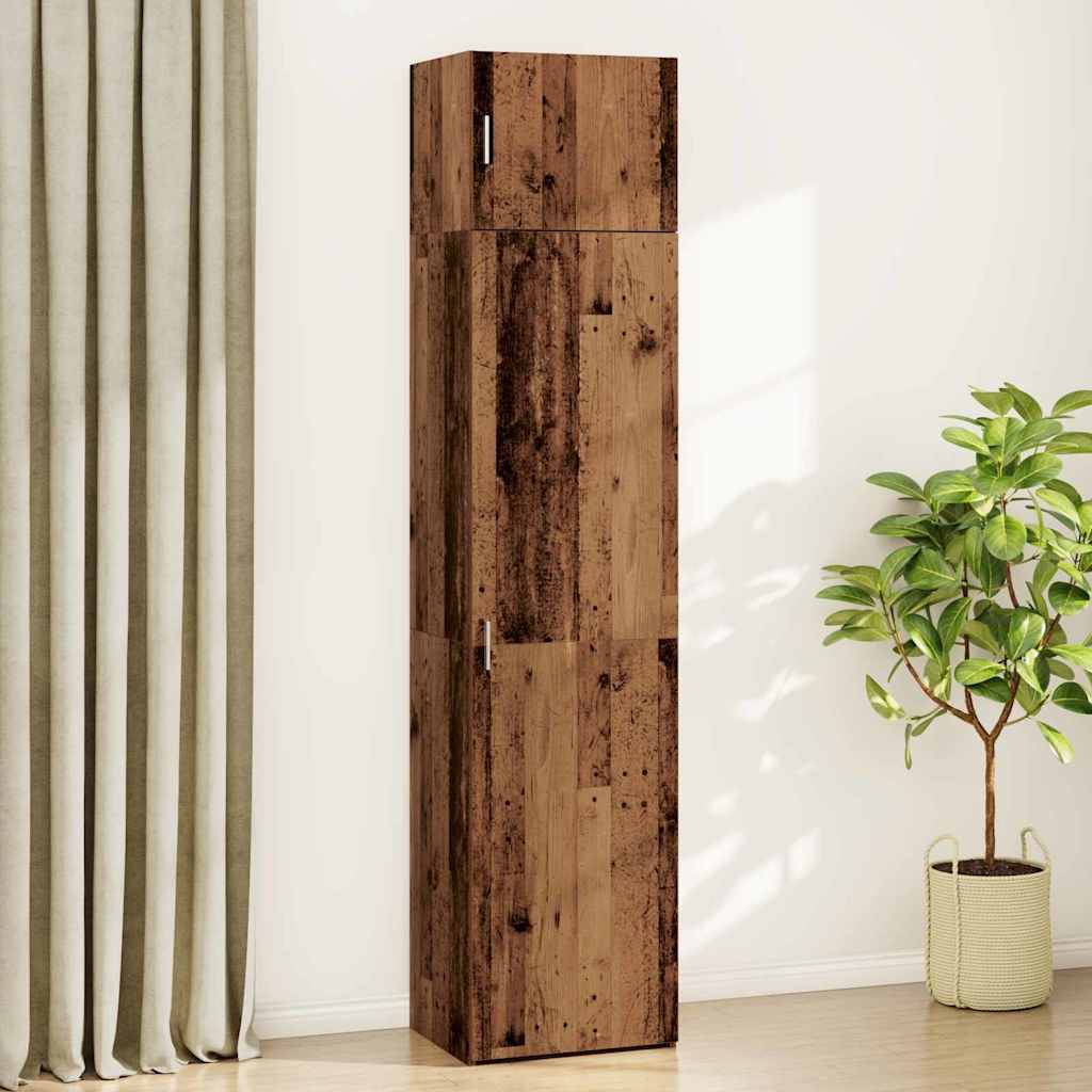 Badschrank Wandmontiert Altholz 50 x 41 x 225 cm Holzwerkstoff