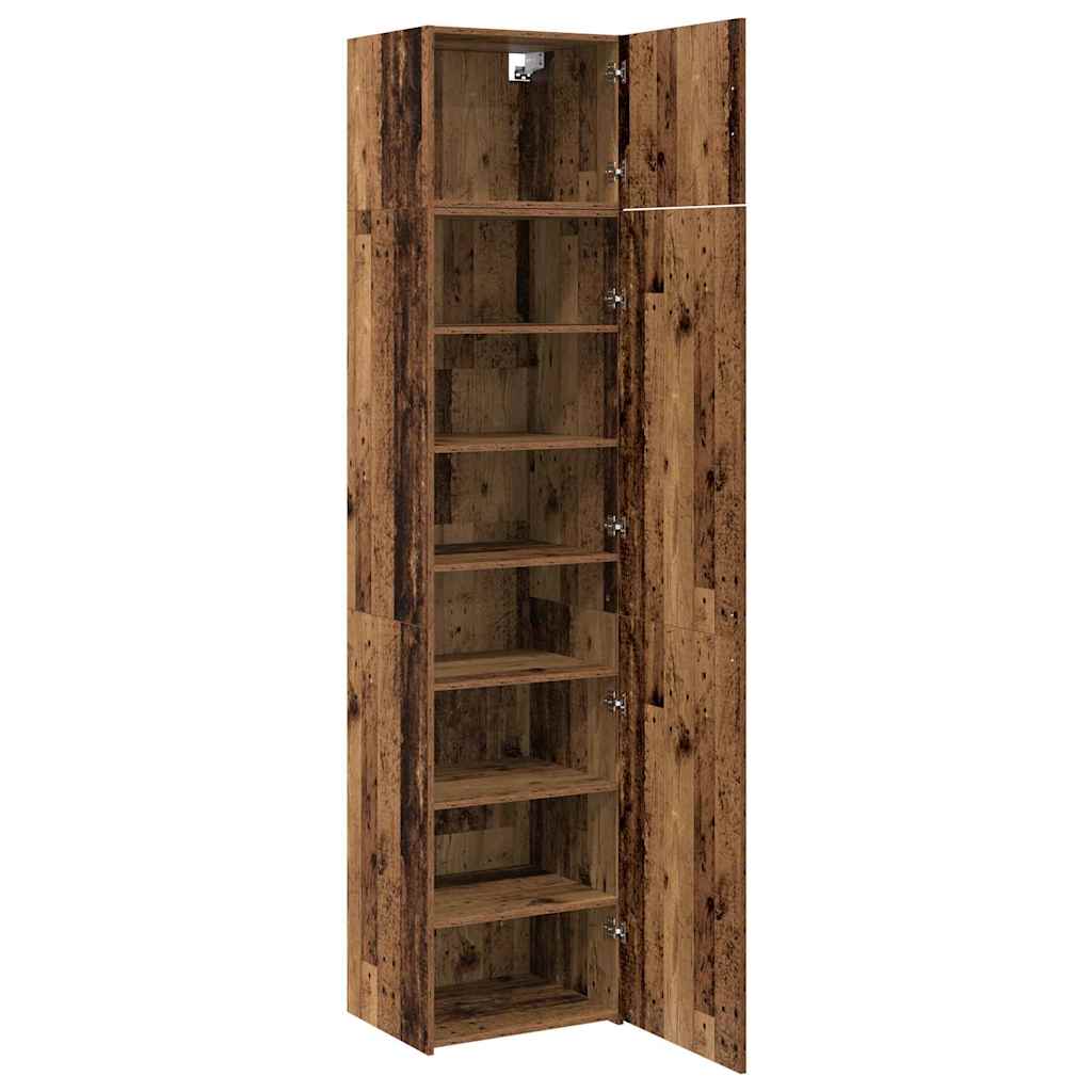 Badschrank Wandmontiert Altholz 50 x 41 x 225 cm Holzwerkstoff
