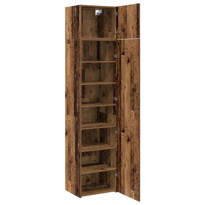 Badschrank Wandmontiert Altholz 50 x 41 x 225 cm Holzwerkstoff