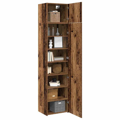 Badschrank Wandmontiert Altholz 50 x 41 x 225 cm Holzwerkstoff