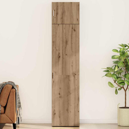 Badschrank Eiche handwerklich 50 x 41 x 225 cm Holzwerkstoff