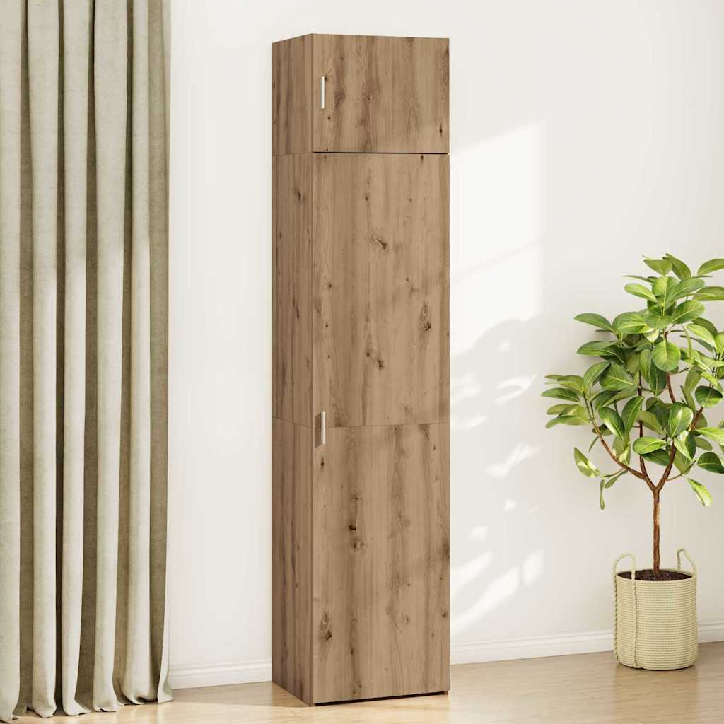 Badschrank Eiche handwerklich 50 x 41 x 225 cm Holzwerkstoff