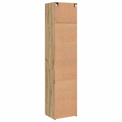 Badschrank Eiche handwerklich 50 x 41 x 225 cm Holzwerkstoff
