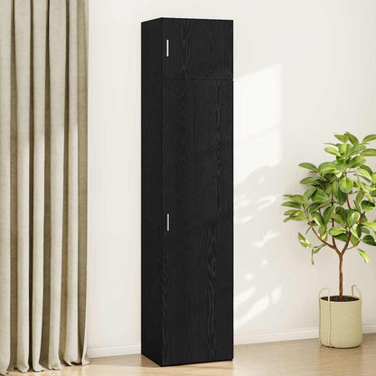 Badschrank Schwarze Eiche 50 x 41 x 225 cm Holzwerkstoff